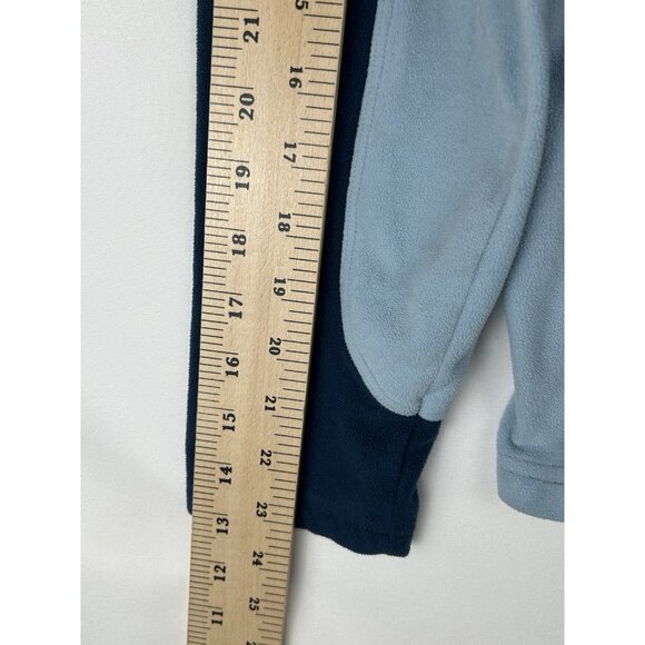 The North Face Womens Large  1/4 Zip Fleece TKA 100 Pullover Navy and Light Blue - Picture 6 of 11